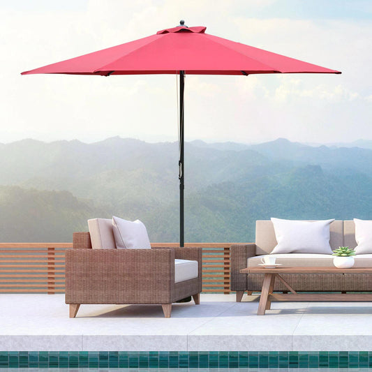outsunny-2-8m-patio-parasols-umbrellas-outdoor-6-ribs-sunshade-canopy-manual-push-garden-backyard-furniture-wine-red