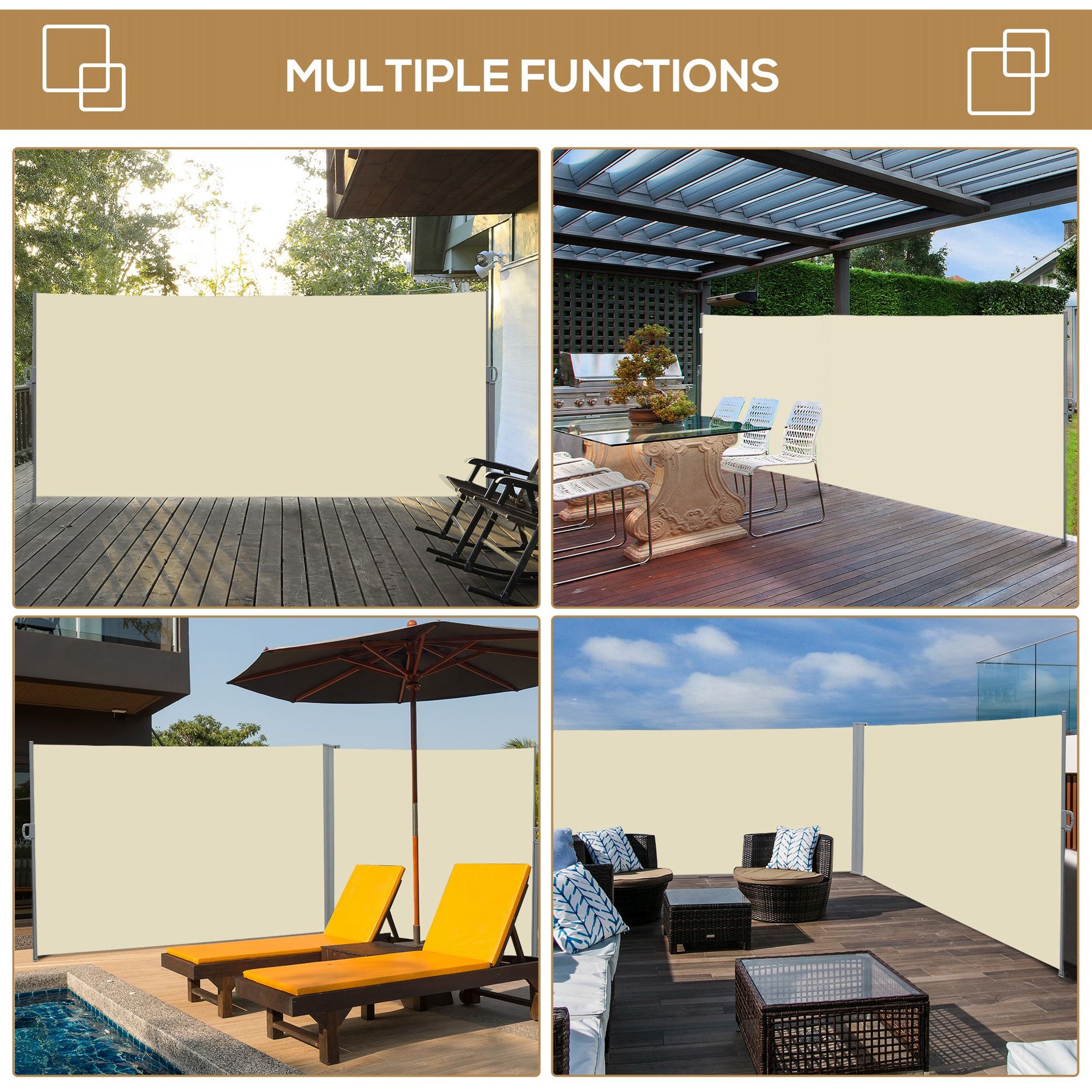 outsunny-3-x-2m-retractable-sun-side-awning-screen-fence-patio-garden-wall-balcony-screening-panel-outdoor-blind-privacy-divider-cream