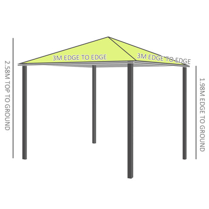 outsunny-3m-x3m-garden-metal-gazebo-lemon-green