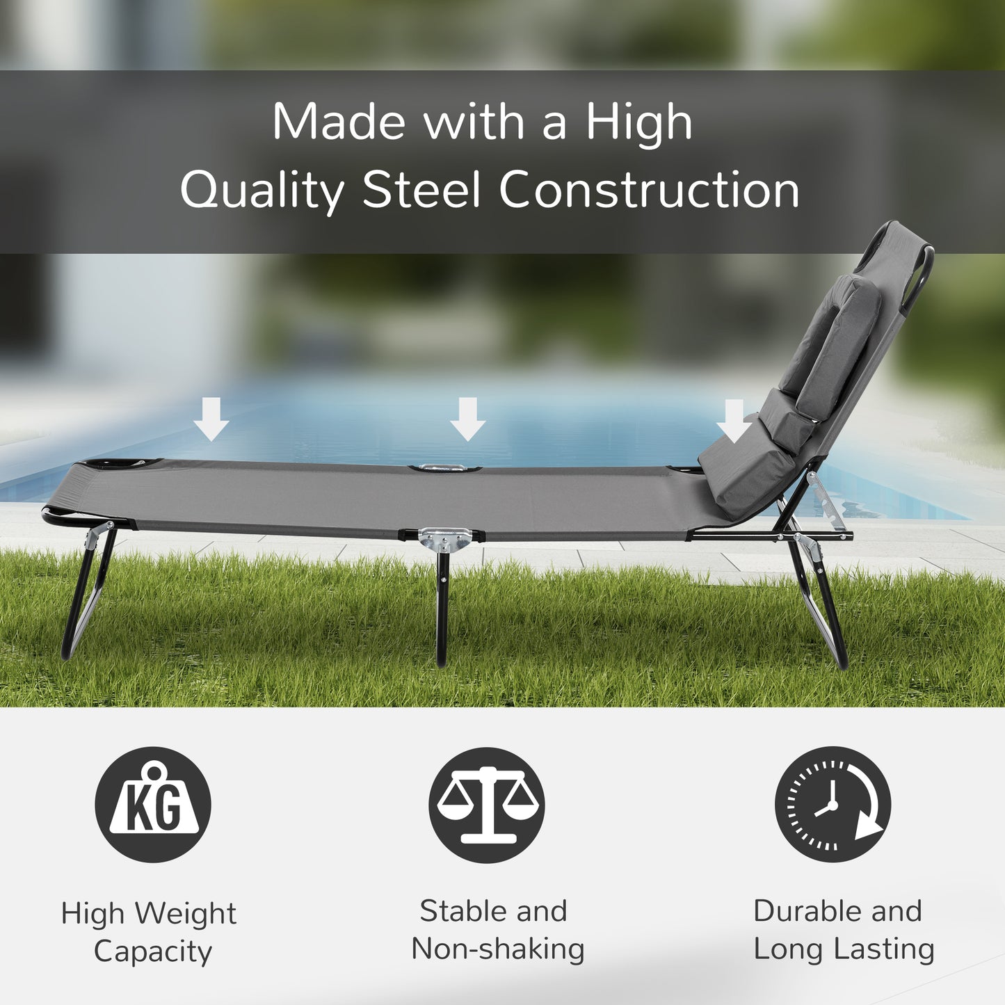 outsunny-sun-lounger-foldable-reclining-chair-with-pillow-and-reading-hole-garden-beach-outdoor-recliner-adjustable-grey