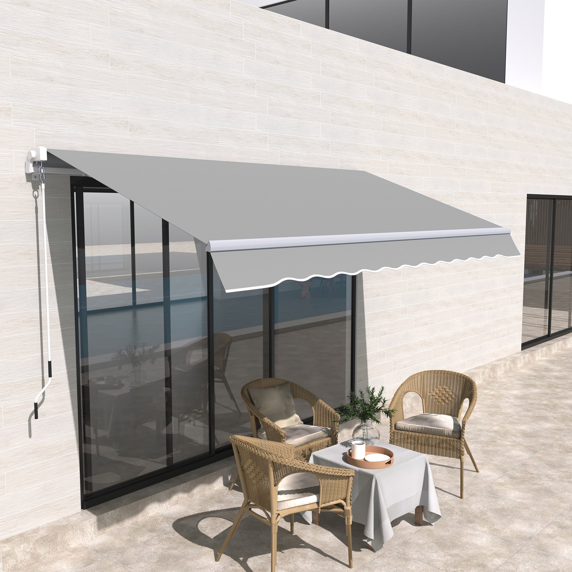 Outsunny Window Awning Canopy Garden Outdoor Shelter Patio Sun Shade U ...