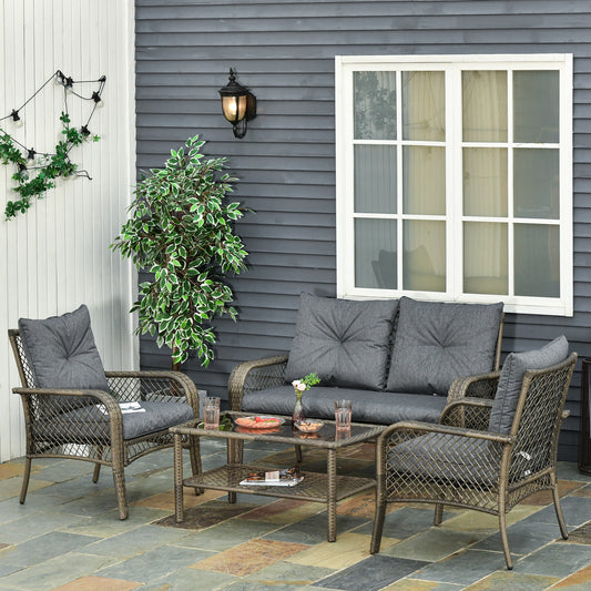 outsunny-4-seater-patio-pe-rattan-wicker-sofa-sets-outdoor-all-weather-conversation-furniture-w-two-tier-tea-table-cushions-for-backyard-garden-grey