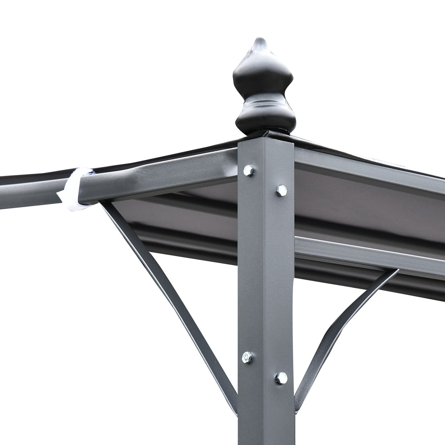 outsunny-4-x-3-meters-canopy-metal-wall-gazebo-awning-garden-marquee-shelter-door-porch-grey