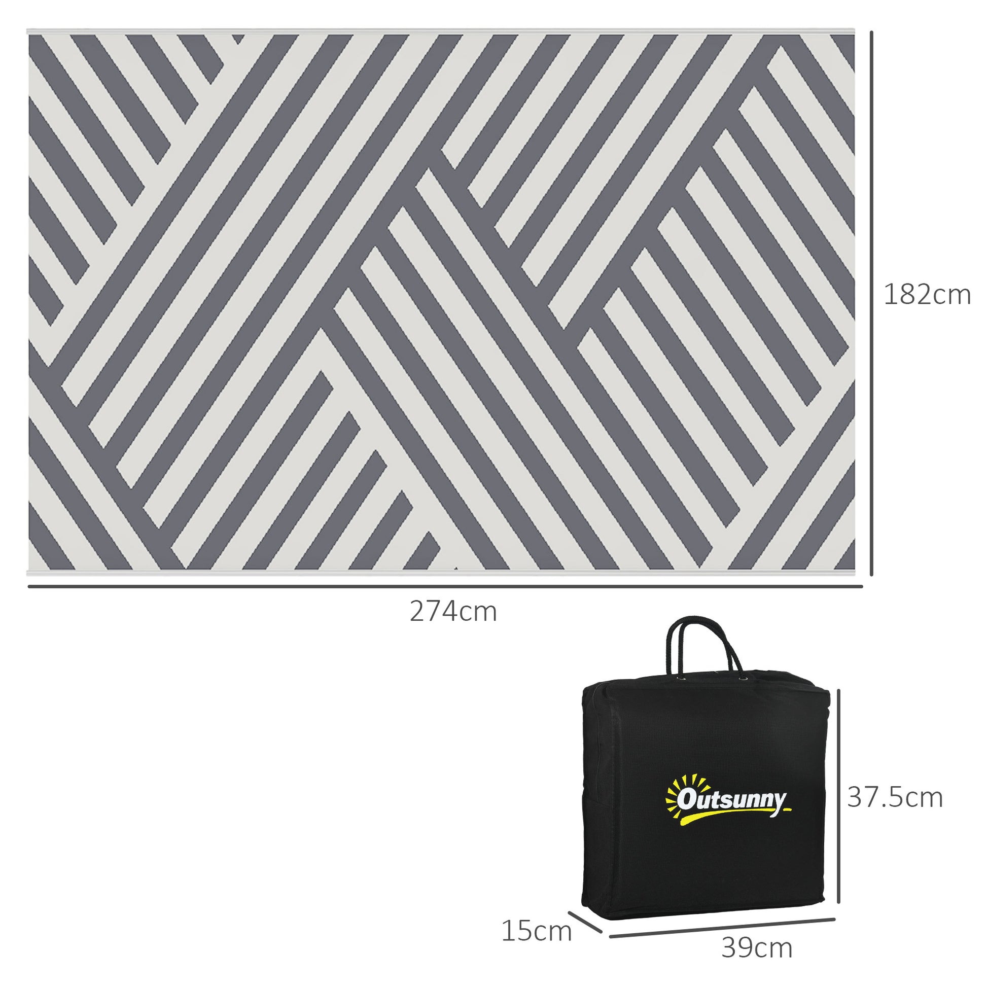 outsunny-plastic-straw-reversible-rv-outdoor-rug-with-carry-bag-182-x-274cm-grey-and-cream