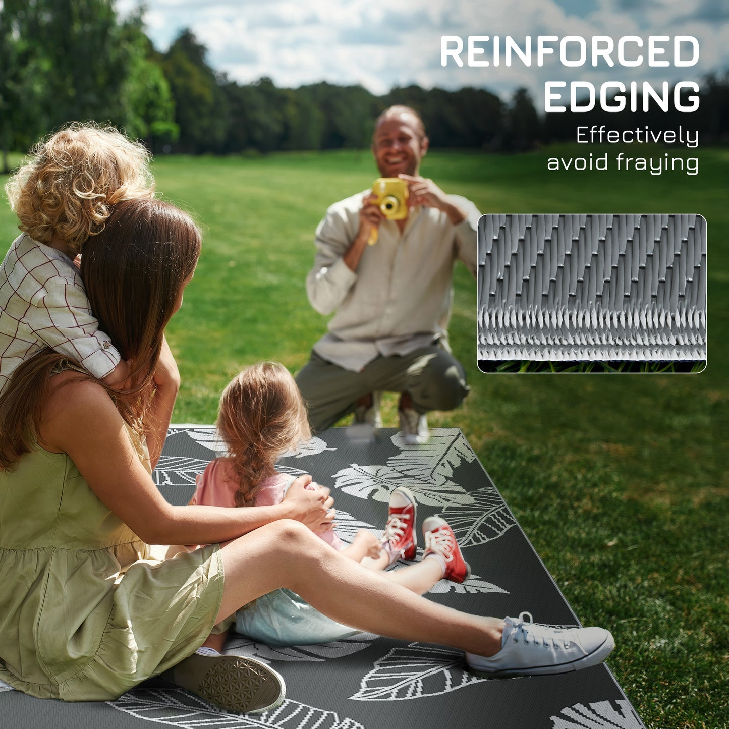 outsunny-plastic-straw-reversible-rv-outdoor-rug-with-carry-bag-182-x-274cm-grey-and-white