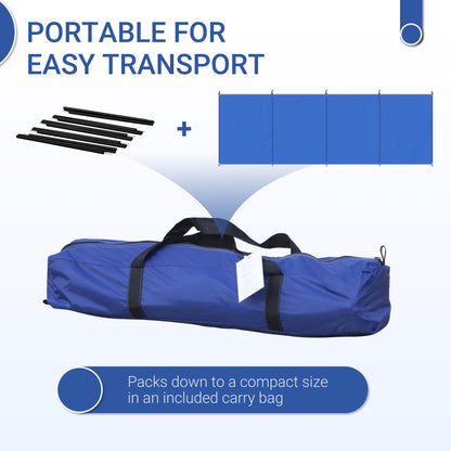 outsunny-camping-windbreak-foldable-portable-wind-blocker-w-carry-bag-and-steel-poles-beach-sun-screen-shelter-privacy-wall-450cm-x-150cm