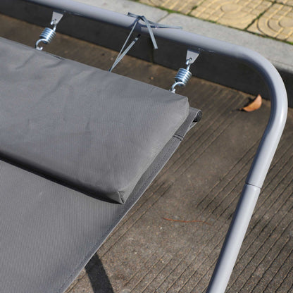 outsunny-outdoor-double-rocking-bed-hammock-grey