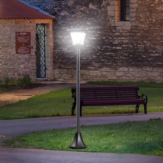 outsunny-outdoor-solar-powered-post-lamp-sensor-dimmable-led-lantern-bollard-pathway-1-6m-tall-black