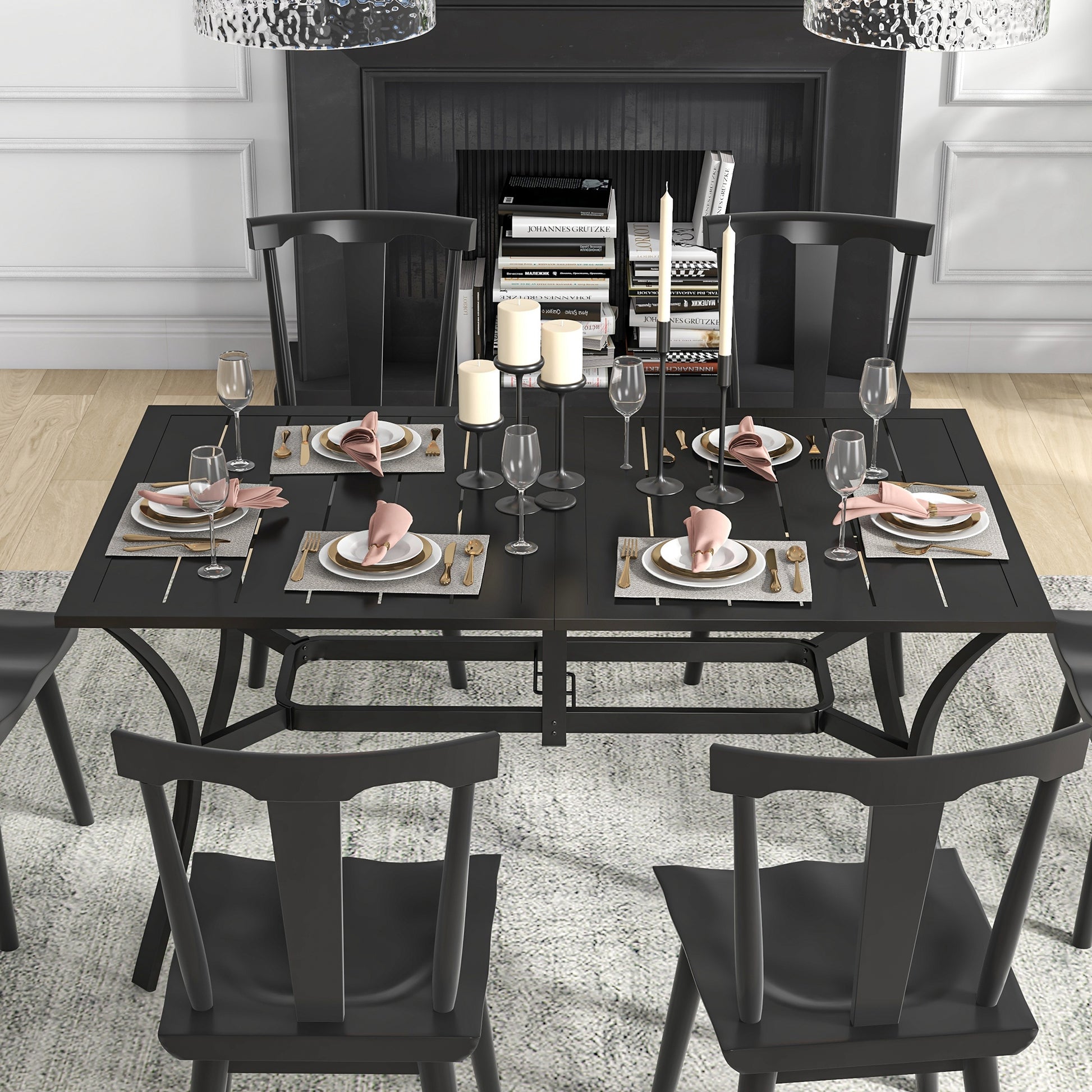 outsunny-rectangle-garden-dining-table-with-parasol-hole-patio-table-with-steel-frame-and-slat-tabletop-150cm-x-90cm-black