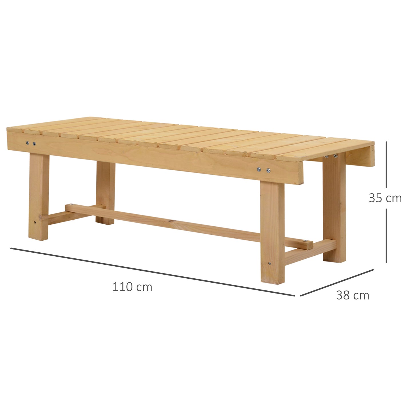 outsunny-2-seater-outdoor-indoor-garden-wooden-bench-patio-loveseat-fir-110l-x-38w-cm-5pc