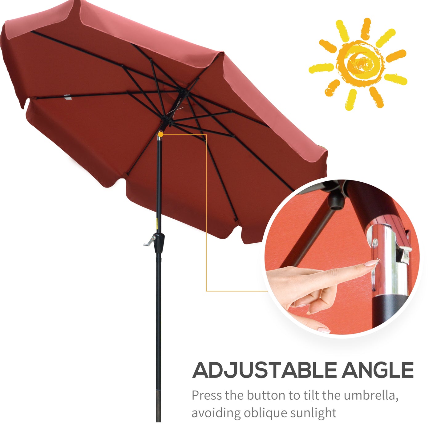 outsunny-2-66m-patio-umbrella-garden-parasol-outdoor-sun-shade-table-umbrella-with-ruffles-8-sturdy-ribs-wine-red