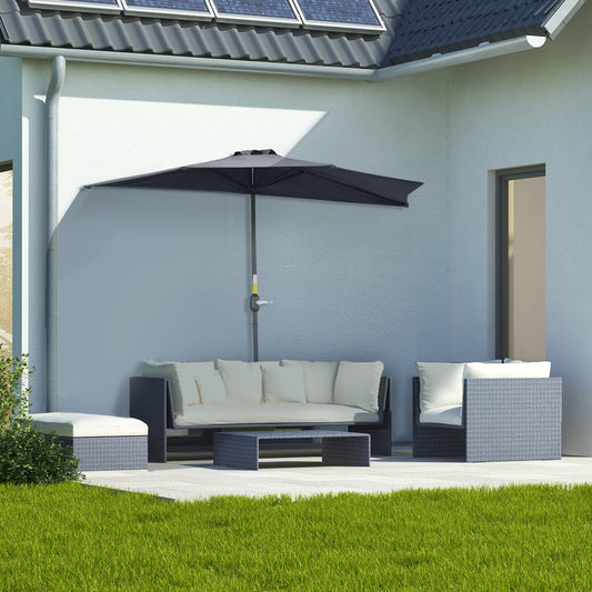 outsunny-2-7m-balcony-half-parasol-5-steel-ribs-construction-garden-outdoor-umbrella-grey