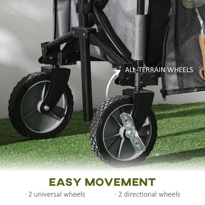 outsunny-garden-trolley-cargo-traile-on-wheels-folding-collapsible-camping-trolley-outdoor-utility-wagon-dark-grey