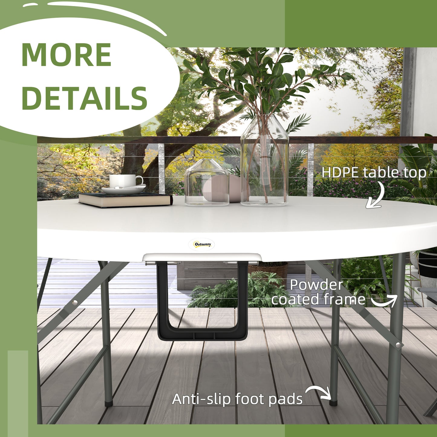 outsunny-122-folding-garden-table-outdoor-hdpe-round-picnic-table-for-6-patio-table-with-metal-frame-white