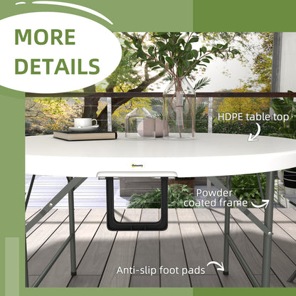 outsunny-122-folding-garden-table-outdoor-hdpe-round-picnic-table-for-6-patio-table-with-metal-frame-white