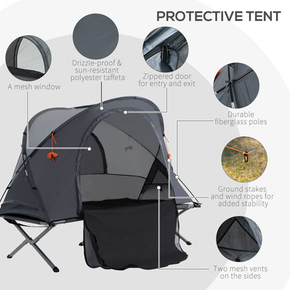 outsunny-folding-camping-tent-cot-portable-tent-shelter-combo-with-self-inflating-air-mattress-carry-bag-for-1-person