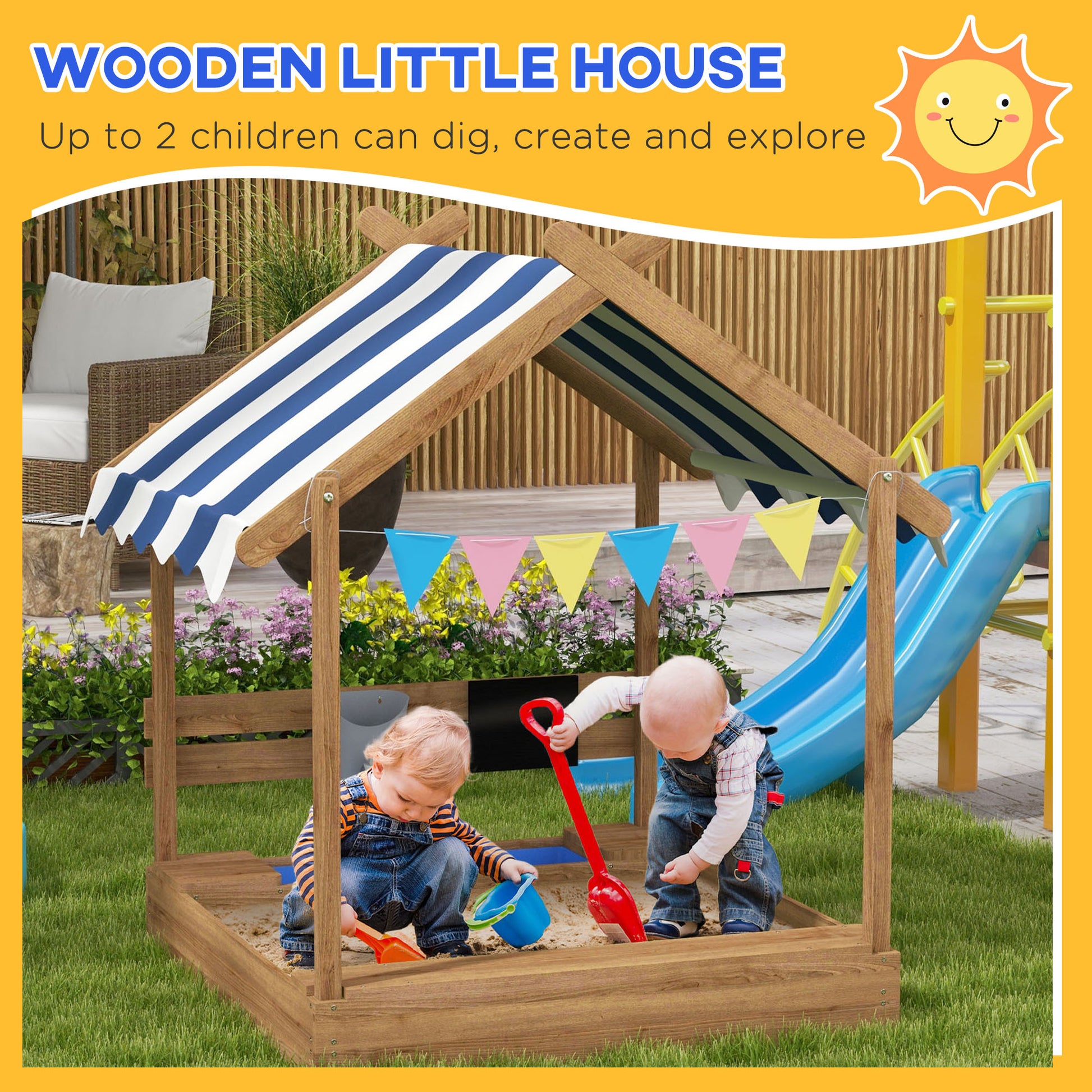 outsunny-wooden-sandbox-with-canopy-house-design-brown