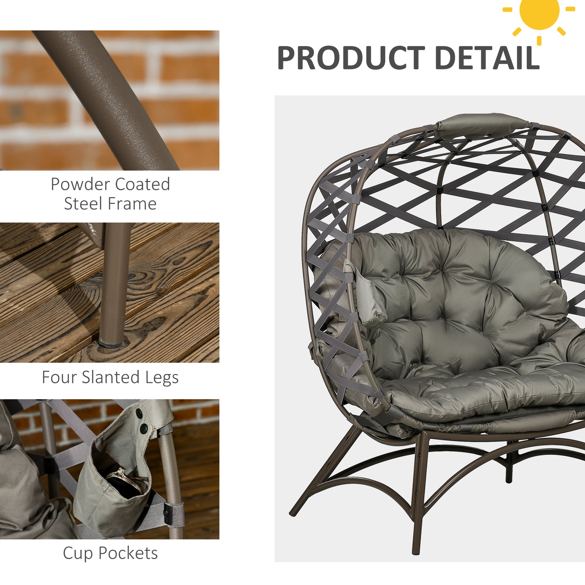 outsunny-2-seater-egg-chair-outdoor-folding-weave-garden-furniture-chair-with-cushion-cup-pockets-sand-brown