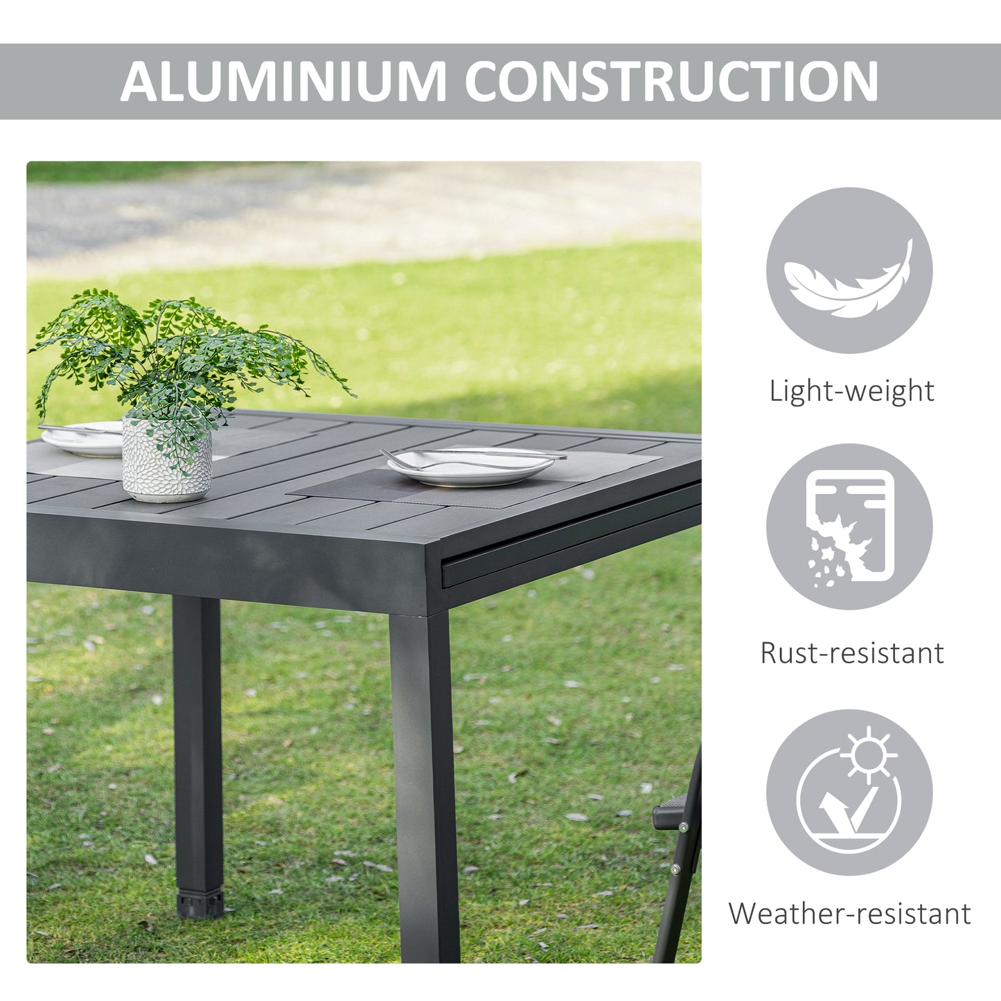 outsunny-extendable-dining-table-outdoor-slat-table-for-4-6-person-rectangular-lawn-garden-bistro-patio-table-with-aluminium-frame-grey