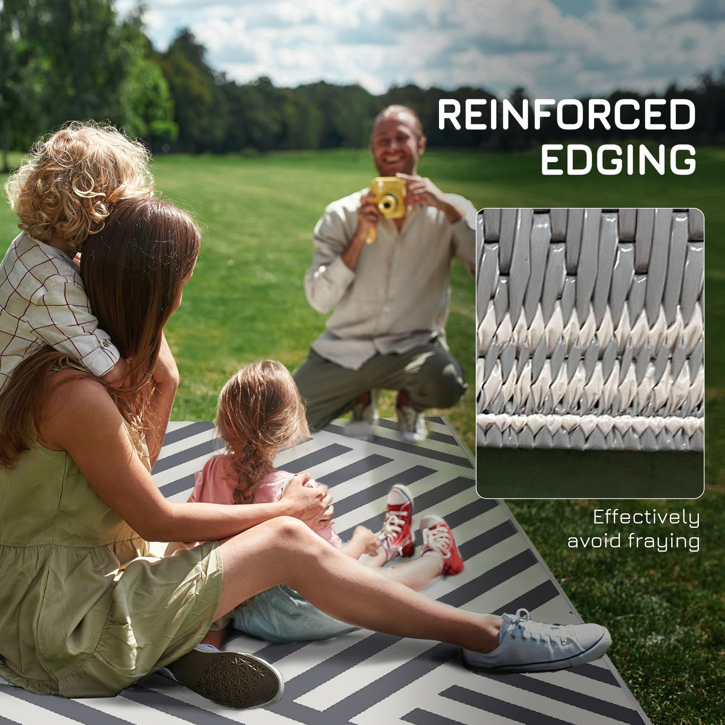 outsunny-plastic-straw-reversible-rv-outdoor-rug-with-carry-bag-182-x-274cm-grey-and-cream