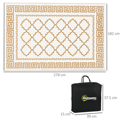 outsunny-plastic-straw-reversible-rv-outdoor-rug-with-carry-bag-182-x-274cm-brown-and-cream